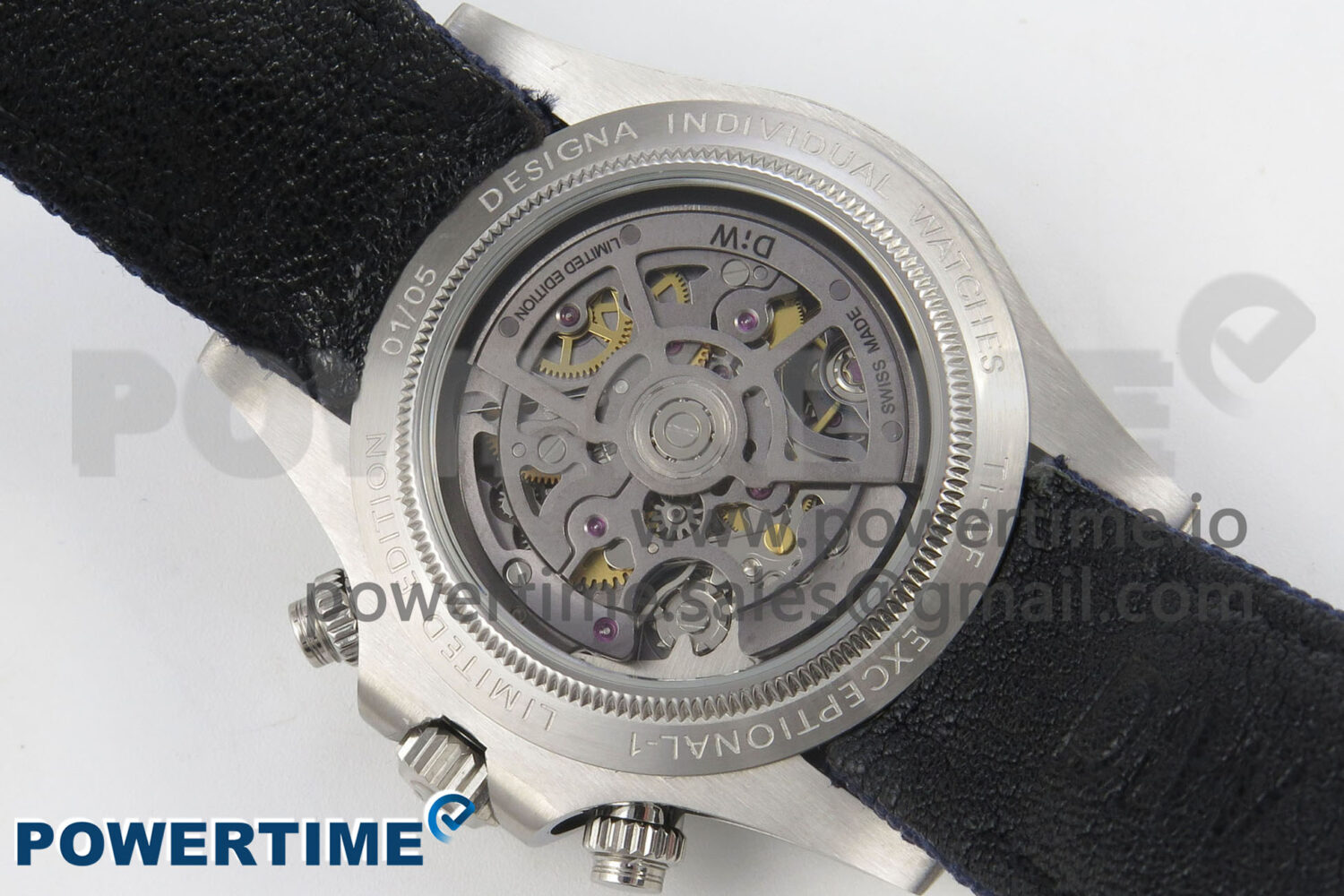 Avenger 43mm TF 1:1 Best Edition Black Dial on Black Nylon Strap A2824 V2 - Image 7