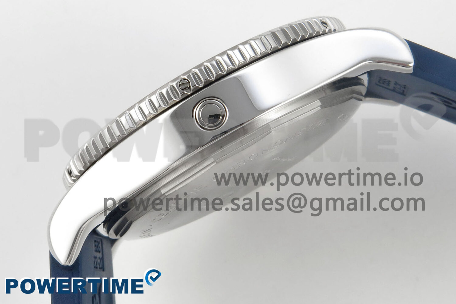 Superocean 46mm SS TF 1:1 Best Edition Blue Dial Blue Bezel on Blue Rubber Strap A2824 V2 - Image 7