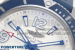 Superocean 46mm SS TF 1:1 Best Edition White Dial Blue Bezel on Blue Rubber Strap A2824 V2 - Image 4