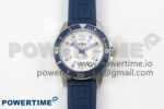 Superocean 46mm SS TF 1:1 Best Edition White Dial Blue Bezel on Blue Rubber Strap A2824 V2