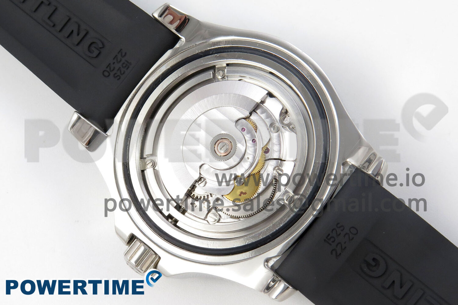 Superocean 46mm SS TF 1:1 Best Edition Black/Yellow Dial Black Bezel on Black Rubber Strap A2824 V2 - Image 10