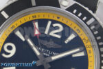 Superocean 46mm SS TF 1:1 Best Edition Black/Yellow Dial Black Bezel on Black Rubber Strap A2824 V2 - Image 4
