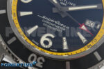 Superocean 46mm SS TF 1:1 Best Edition Black/Yellow Dial Black Bezel on Black Rubber Strap A2824 V2 - Image 5