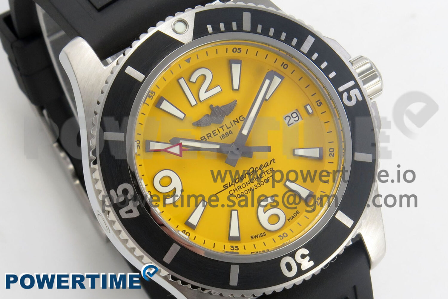 Avenger 43mm TF 1:1 Best Edition Yellow Dial on Black Nylon Strap A2824 V2 - Image 2