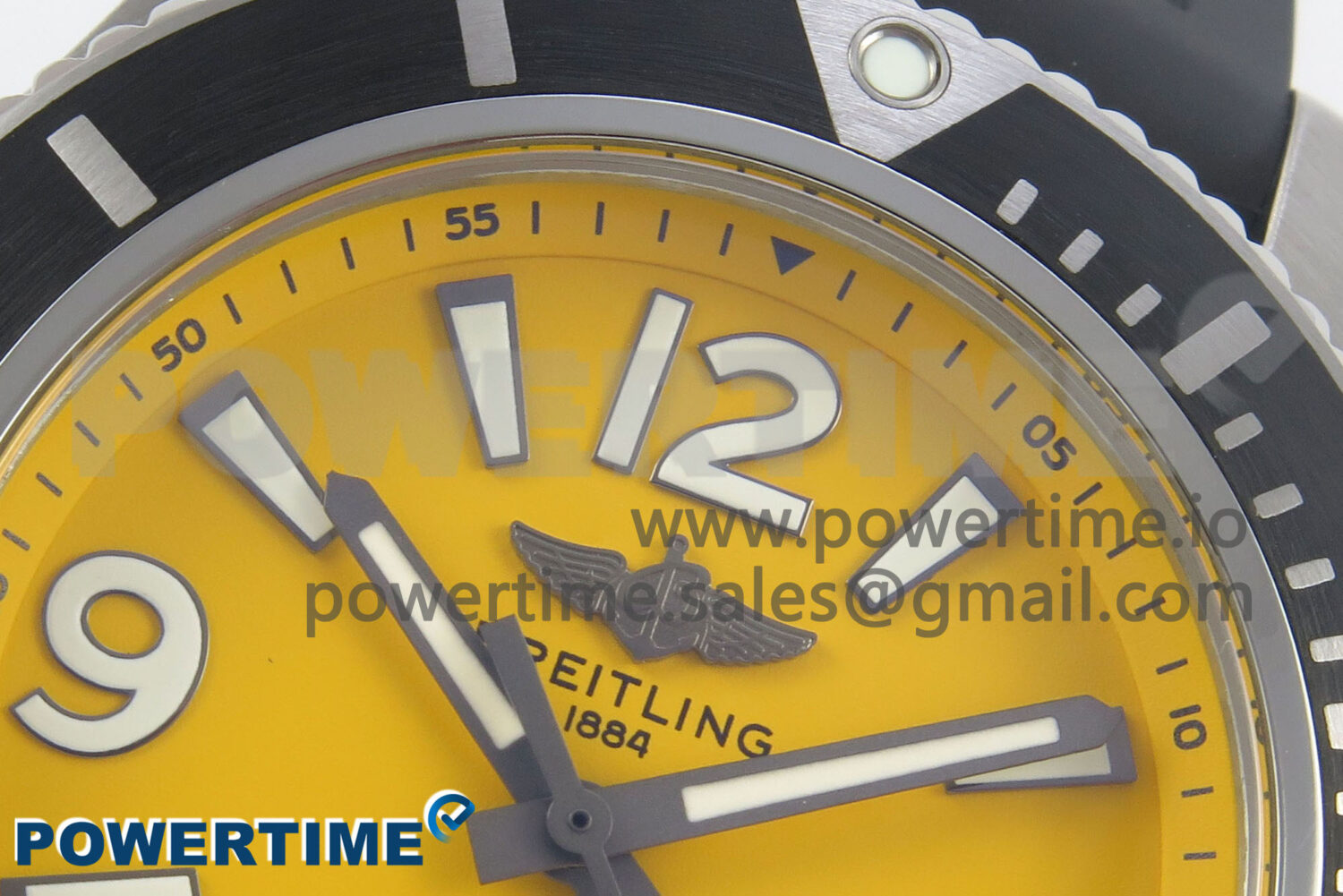 Avenger 43mm TF 1:1 Best Edition Yellow Dial on Black Nylon Strap A2824 V2 - Image 4
