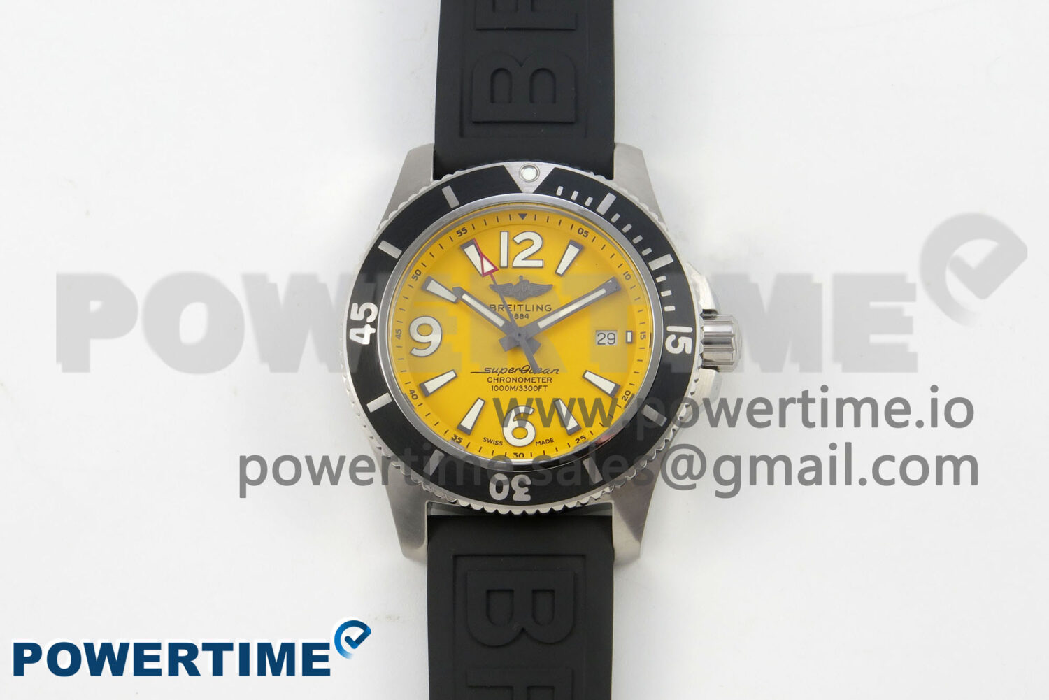 Avenger 43mm TF 1:1 Best Edition Yellow Dial on Black Nylon Strap A2824 V2 - Image 1