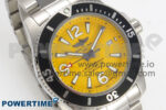 Superocean 44mm SS TF 1:1 Best Edition Yellow Dial Black Bezel on SS Bracelet A2824 V2 - Image 2