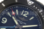 Superocean 46mm TF 1:1 Best Edition Black Dial Black Bezel on Black Rubber Strap A2824 V2 - Image 4