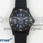 Superocean 46mm TF 1:1 Best Edition Black Dial Black Bezel on Black Rubber Strap A2824 V2