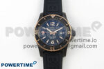 Superocean 46mm TF RG 1:1 Best Edition Black/RG Dial Black Bezel on Black Rubber Strap A2824 V2