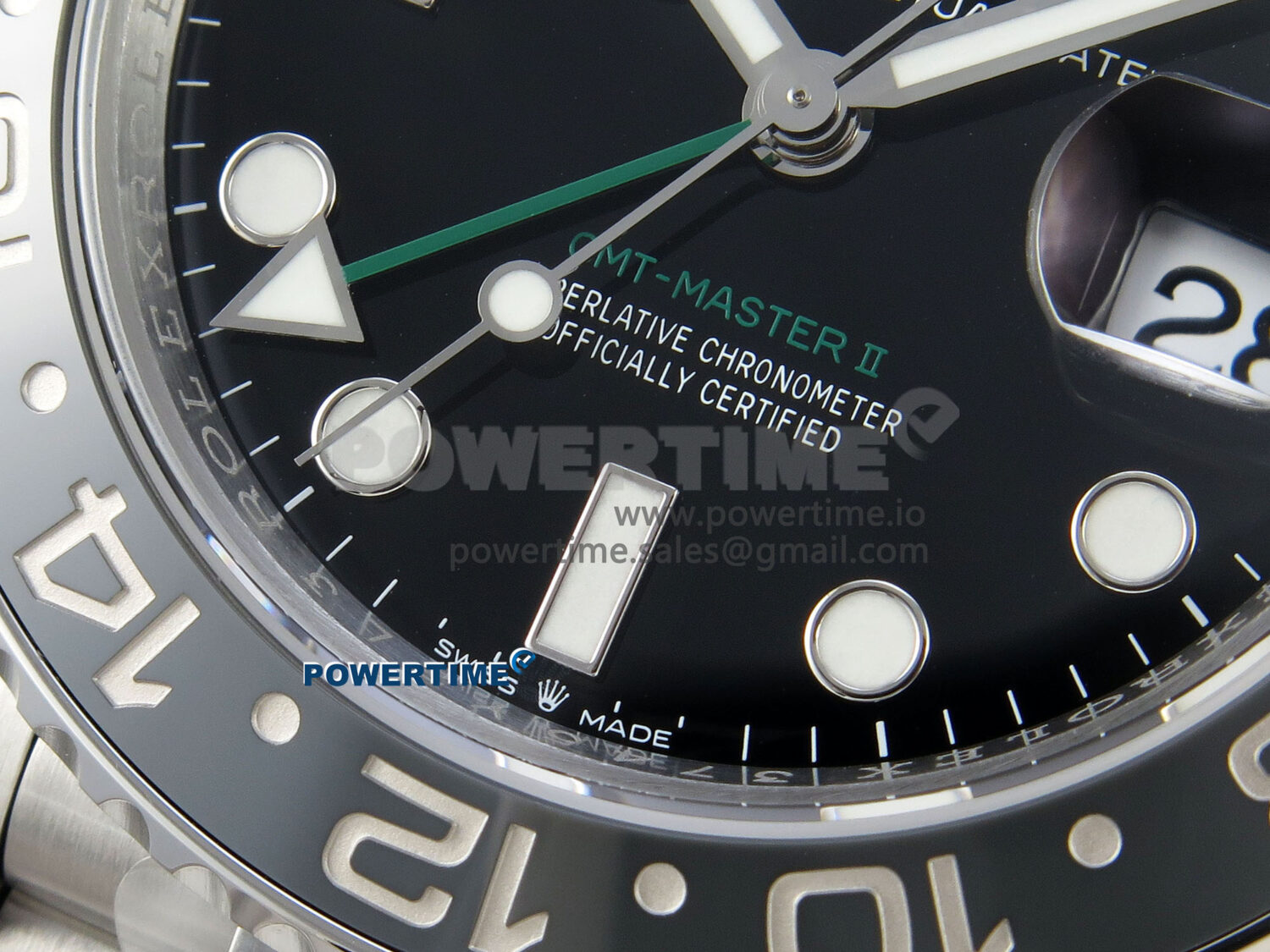 GMT-Master II 126710 GRNR Black/Gray Ceramic 904L Steel VSF 1:1 Best Edition on Jubilee Strap DD3285 V3 - Image 5