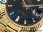 Day Date 40 YG RCF 1:1 Best Edition Black Crystal Dial on President Bracelet VR3255(210g) - Image 5