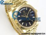 Day Date 40 YG RCF 1:1 Best Edition Black Crystal Dial on President Bracelet VR3255(210g) - Image 2