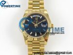 Day Date 40 YG RCF 1:1 Best Edition Black Crystal Dial on President Bracelet VR3255(210g)