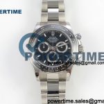 Daytona 126500 UFO 1:1 Best Edition 904L Steel Black Dial on SS Bracelet UF4131 (Free Sprung)