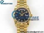 Day Date 40 YG 228238 RCF 1:1 Best Edition Black Stick Dial on President Bracelet VR3255 (211g)