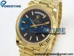 Day Date 40 YG 228238 RCF 1:1 Best Edition Black Stick Dial on President Bracelet VR3255 (211g) - Image 3