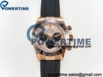 Daytona 126515 UFO 1:1 Best Edition RG/Black Dial on Oysterflex Strap UF4131