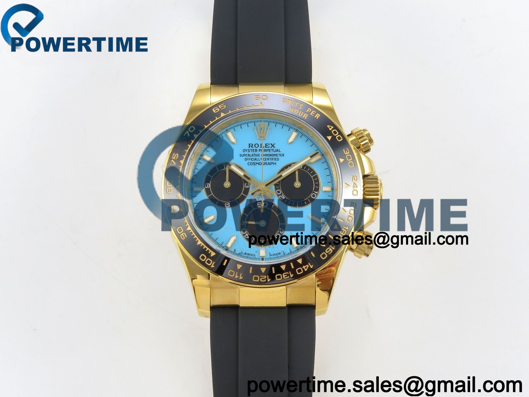 IMG 111016 1 202511 5649 Daytona 126518 UFO 1:1 Best Edition Tiffany Turquoise Blue Dial on Oysterflex Strap UF4131 - Image 1