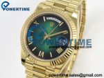 Day Date 40 YG 228238 RCF 1:1 Best Edition Green Ombre Roman Dial on President Bracelet VR3255 (210g) - Image 4
