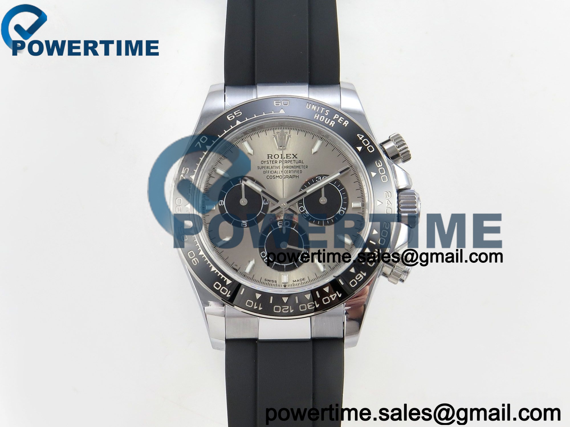 IMG 120027 1 202511 5416 副本 Daytona 126519 SS UFO 11:1 Best Edition 904L Steel Silver/Black Dial on SS Bracelet UF4131 (Free Sprung) - Image 1