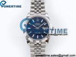 DateJust 41 126334 904L SS VSF 1:1 Best Edition V2 Blue Textured Dial on Jubilee Bracelet VS3235 (133g)