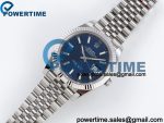 DateJust 41 126334 904L SS VSF 1:1 Best Edition V2 Blue Textured Dial on Jubilee Bracelet VS3235 (133g) - Image 3