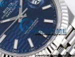 DateJust 41 126334 904L SS VSF 1:1 Best Edition V2 Blue Textured Dial on Jubilee Bracelet VS3235 (133g) - Image 5