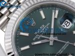 DateJust 41 126334 904L SS VSF 1:1 Best Edition V2 Green Dial on Jubilee Bracelet VS3235 (133g) - Image 4