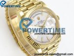 Day Date 40 YG RCF 1:1 Best Edition Silver Stick Dial on President Bracelet VR3255(210g) - Image 2