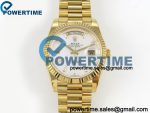 Day Date 40 YG RCF 1:1 Best Edition White MOP Crystal Dial on President Bracelet VR3255（210g)