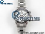 Daytona 126500 UFO 1:1 Best Edition 904L Steel White Dial on SS Bracelet UF4131 (Free Sprung)