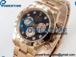 Daytona 126505 QF 1:1 Best Edition Black/RG Diamonds Dial on RG Bracelet JH4131 (Free Sprung) V18 Weighted 213g - Image 3