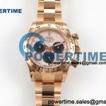 Daytona 126505 QF 1:1 Best Edition RG/Black Dial on RG Bracelet JH4131 (Free Sprung) V18 Weighted 213g