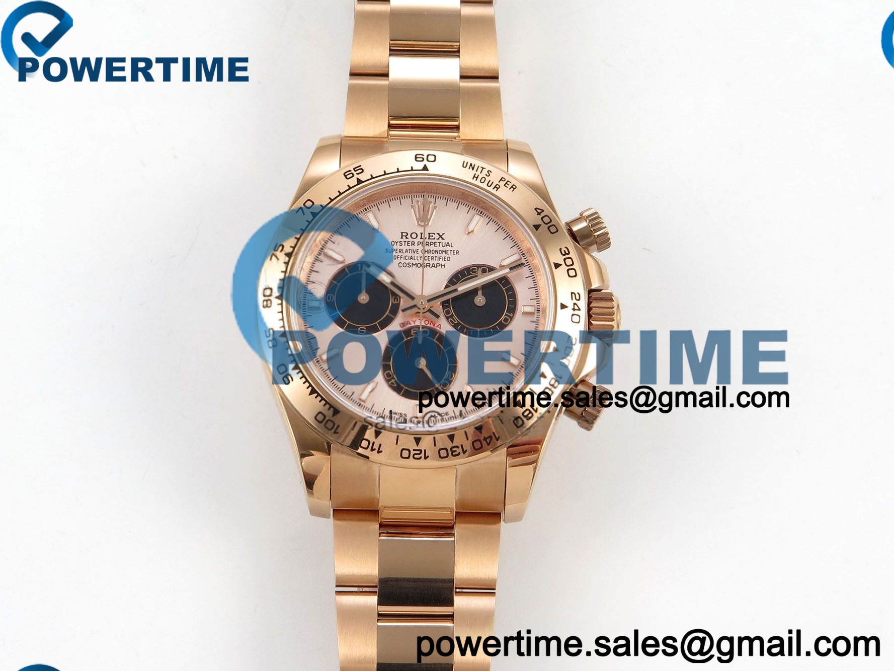 IMG 300931 1 202604 20270 Daytona 126505 QF 1:1 Best Edition RG/Black Dial on RG Bracelet JH4131 (Free Sprung) V18 Weighted 213g - Image 1