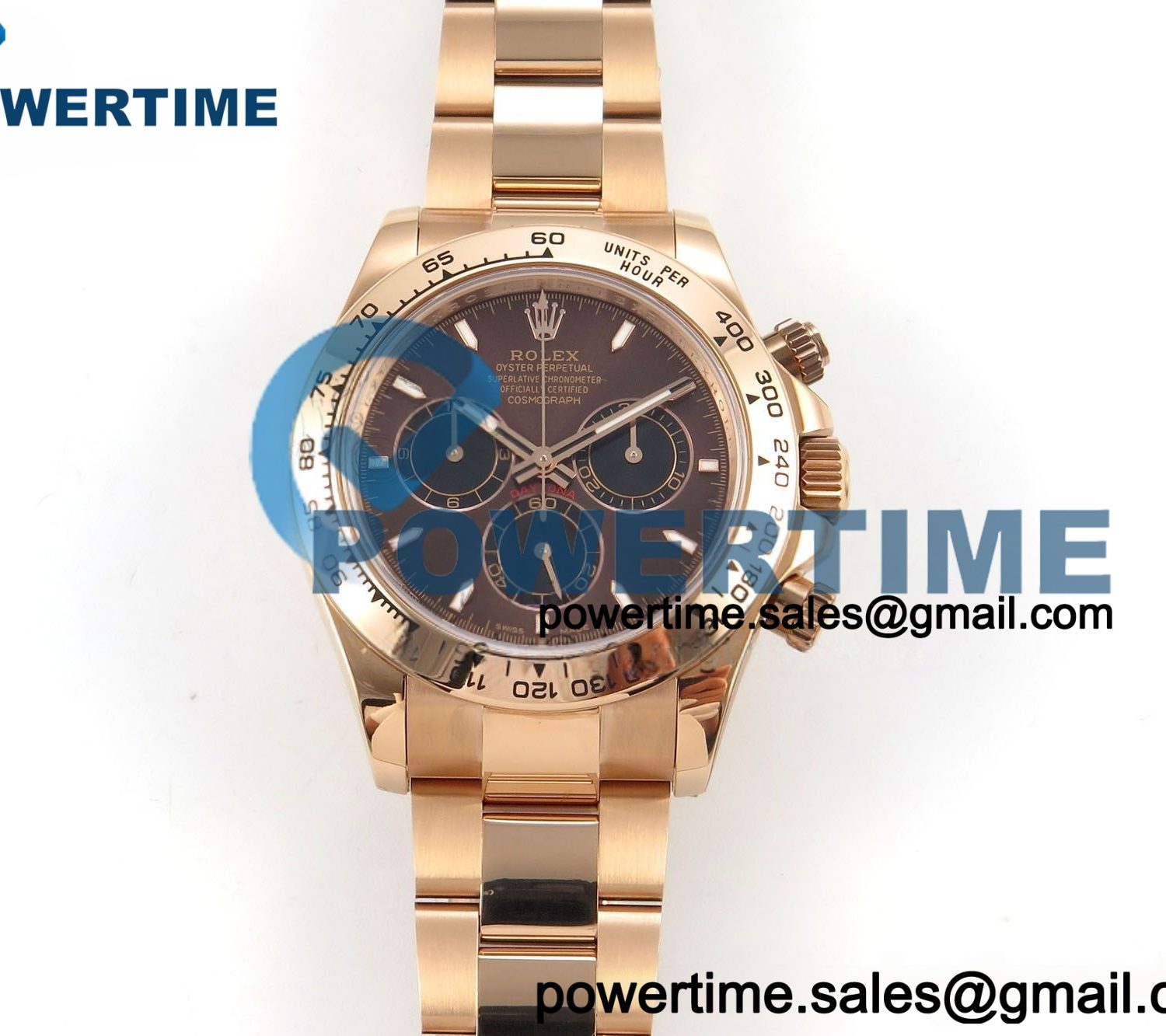Daytona 126505 QF 1:1 Best Edition Brown Dial on RG Bracelet JH4131 (Free Sprung) V18 Weighted 213g