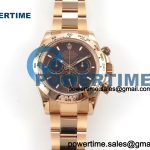 Daytona 126505 QF 1:1 Best Edition Brown Dial on RG Bracelet JH4131 (Free Sprung) V18 Weighted 213g