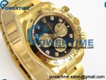Daytona 126508 QF 1:1 Best Edition Black/YG Diamonds Dial on YG Bracelet JH4131 (Free Sprung) V18 Weighted 213g - Image 2