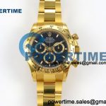 Daytona 126508 QF 1:1 Best Edition Black Dial on YG Bracelet JH4131 (Free Sprung) V18 Weighted 213g