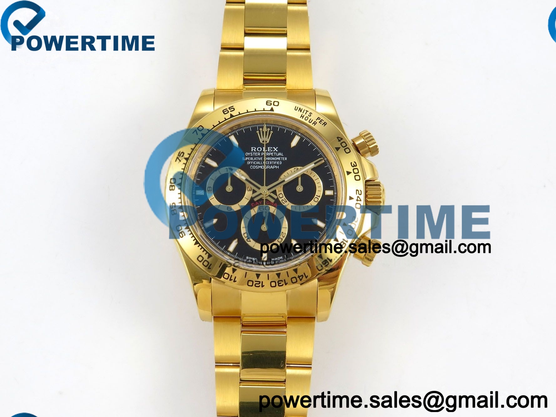 IMG 300936 1 202604 20270 Daytona 126508 QF 1:1 Best Edition Black Dial on YG Bracelet JH4131 (Free Sprung) V18 Weighted 213g - Image 1