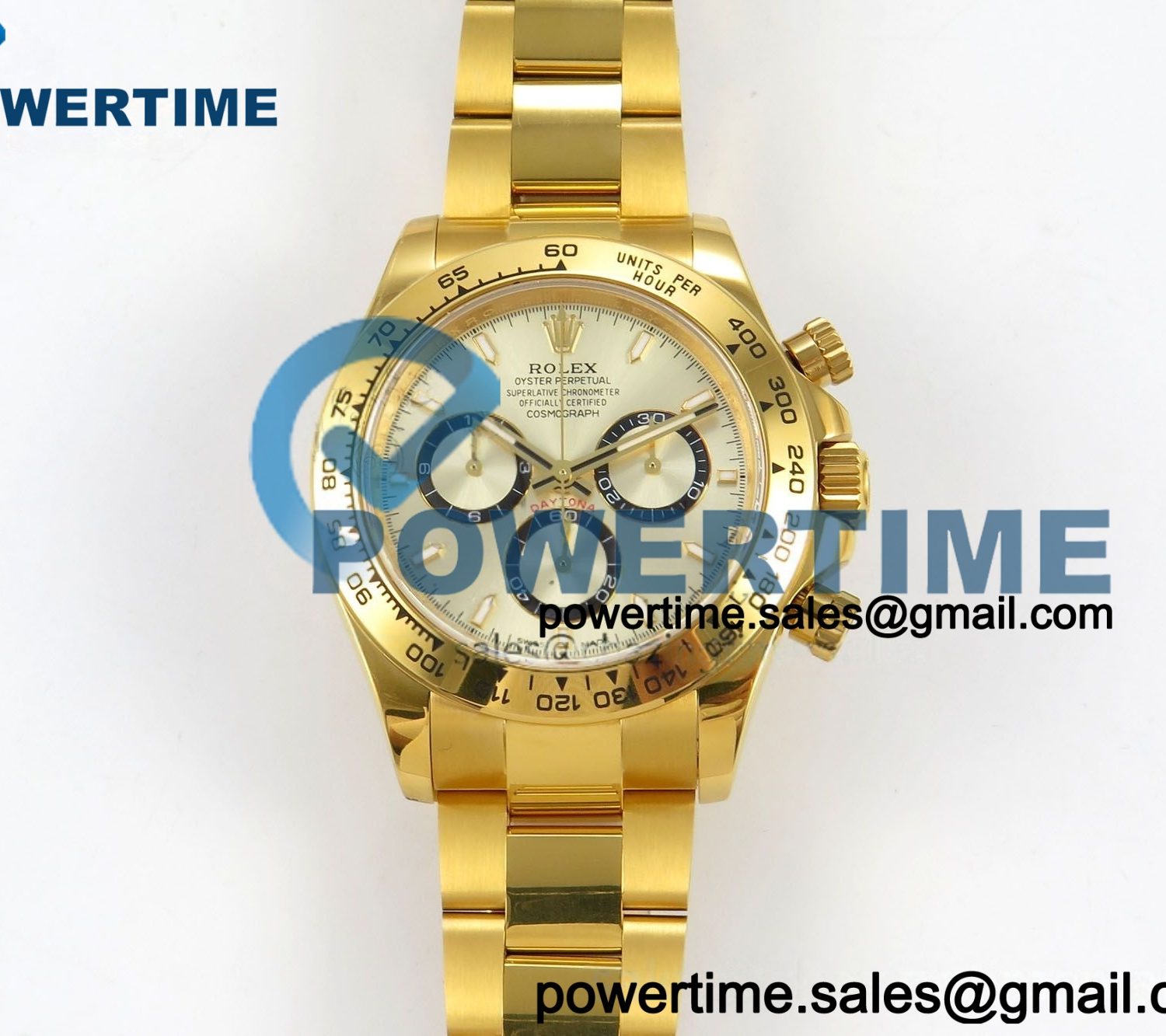 Daytona 126508 QF 1:1 Best Edition YG Dial on YG Bracelet JH4131 (Free Sprung) V18 Weighted 213g
