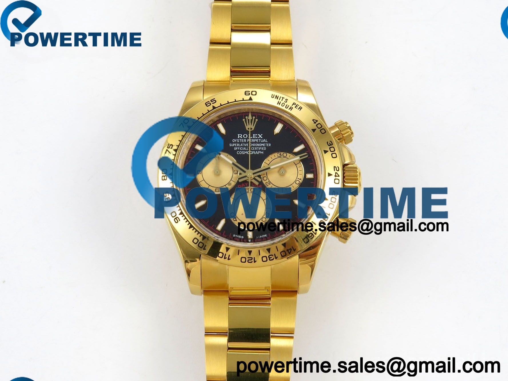 IMG 300939 1 202604 20270 Daytona 126508 QF 1:1 Best Edition Black/YG Dial on YG Bracelet JH4131 (Free Sprung) V18 Weighted 213g - Image 1