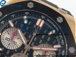 Royal Oak Offshore 43mm 26420SO RG APSF 1:1 Best Edition Black Dial On Black Rubber Strap SA4401 Super Clone - Image 4
