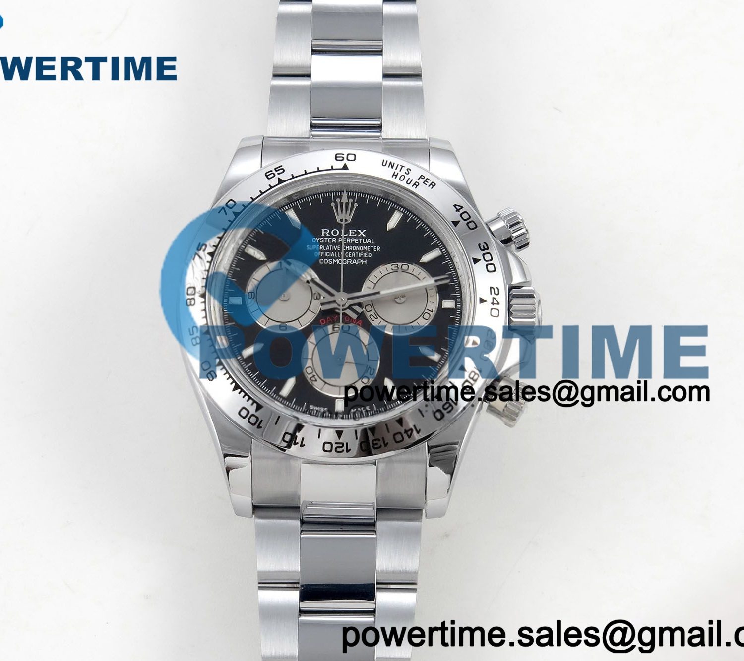 Daytona 126509 QF 1:1 Best Edition Black/Silver Dial on SS Bracelet JH4131 (Free Sprung) V18 Weighted 213g