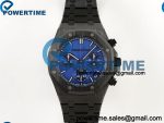 Royal Oak Chrono 26240ce Black Ceramic DDF 1:1 Best Edition Blue Dial on Bracelet DD4401 Super Clone Weighted 147g
