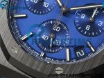 Royal Oak Chrono 26240ce Black Ceramic DDF 1:1 Best Edition Blue Dial on Bracelet DD4401 Super Clone Weighted 147g - Image 5