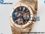 Royal Oak Chrono 26240 RG DDF 1:1 Best Edition Brown/RG Dial on RG Bracelet DD4401 Super Clone (50 Anniversary) Weighted 205g - Image 3