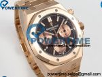 Royal Oak Chrono 26240 RG DDF 1:1 Best Edition Brown/RG Dial on RG Bracelet DD4401 Super Clone (50 Anniversary) Weighted 205g - Image 2