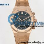 Royal Oak Chrono 26240 RG DDF 1:1 Best Edition Green Dial on RG Bracelet DD4401 Super Clone (50 Anniversary) Weighted 205g