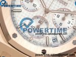 Royal Oak Chrono 26240 RG DDF 1:1 Best Edition White Dial on RG Bracelet DD4401 Super Clone (50 Anniversary) Weighted 205g - Image 5